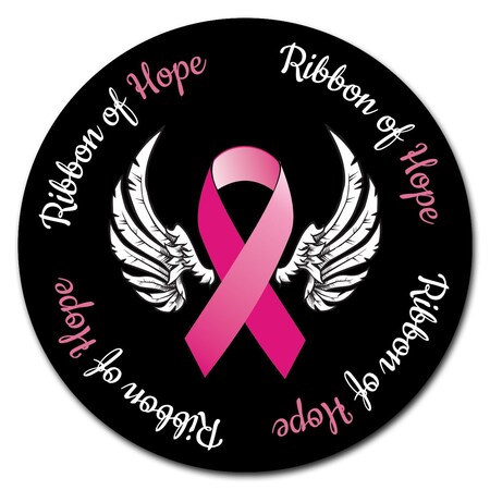 Signmission Ribbon Of Hope Circle Corrugated Plastic Sign C-8-CIR-Ribbon of Hope